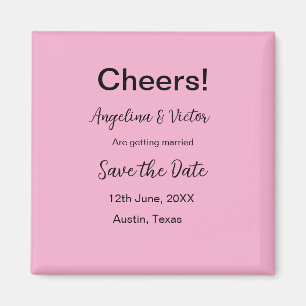 Aimant Acclamations enregistrer la date simple minimalist