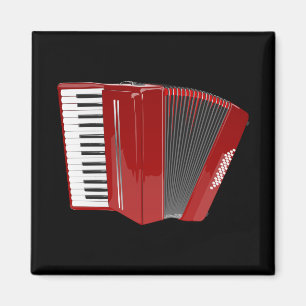 Aimant Accordion : L'Accordion Rouge