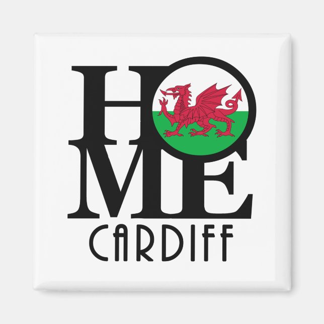 Aimant ACCUEIL Cardiff Wales (Devant)