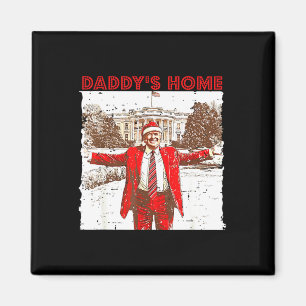 Aimant Accueil de papa Je serai à la maison pour Noël amu
