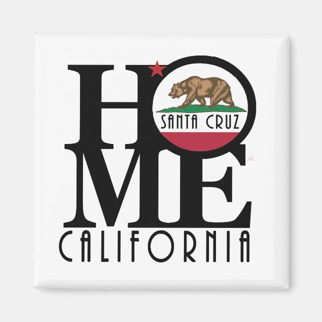 Aimant ACCUEIL père Noël cruz Californie (Devant)