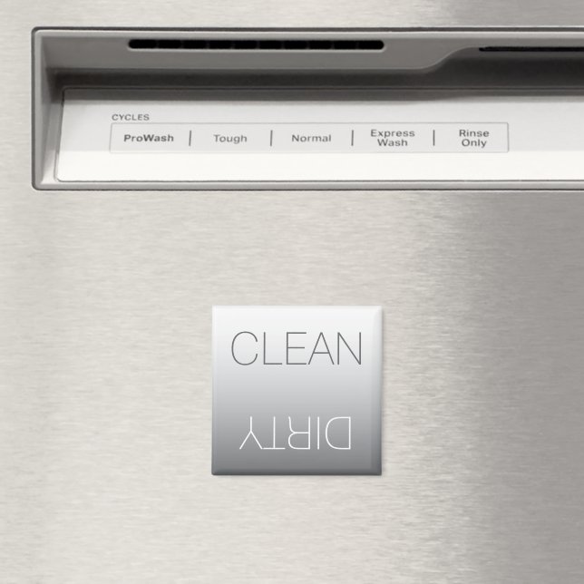 Aimant Acier moderne Gris propre ou sale lave-vaisselle M (In Situ (Lave-vaisselle))