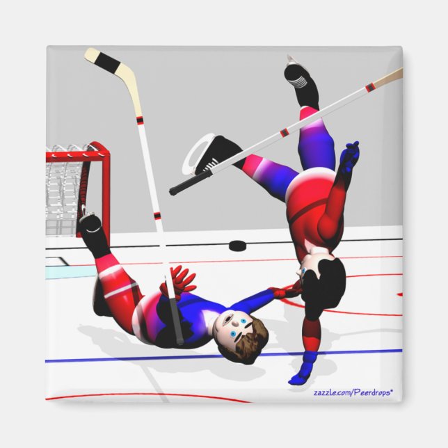 Aimant Action du joueur de hockey (Devant)