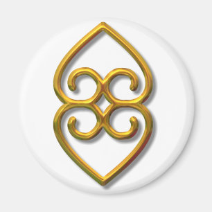 Aimant Adinkra-terre-or