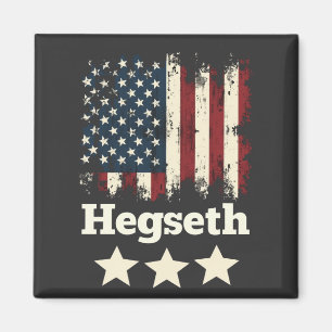Aimant Administration Hegseth Trump Drapeau américain