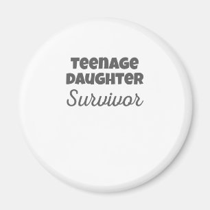 Aimant Adolescent Fille Survivante Amusante Maman Papa Ca