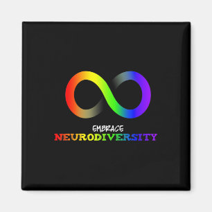 Aimant Adopter la Neurodiversité Autisme TSA TDAH Infini 