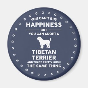 Aimant Adopter le bonheur du Terrier tibétain