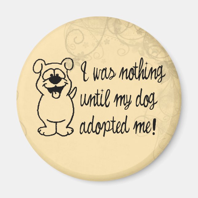 Aimant Adoption de chien (Devant)