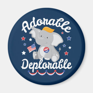 Aimant Adorable Eléphant adorable Trump 2016