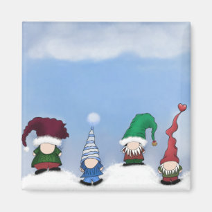 Aimant Adorable Gnome Posse