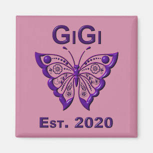Aimant Adorable Papillon Gigi "Est 2020"