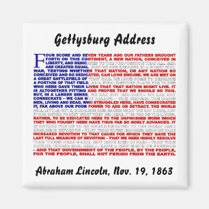 Aimant Adresse de Gettysburg