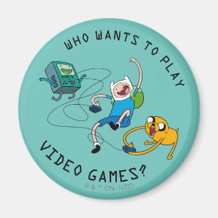 Aimant Adventure Time Finn & Jake Play With BMO