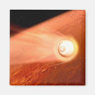 Aimant Aérocoque Avec Perpersévérance Rover Descente Vers