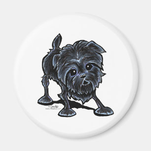 Aimant Affenpinscher au jeu