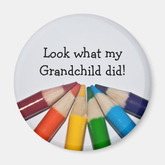 Aimant Affichage de l'illustration de crayons colorés