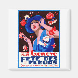 Aimant Affiche 1927 de floralies de Genève