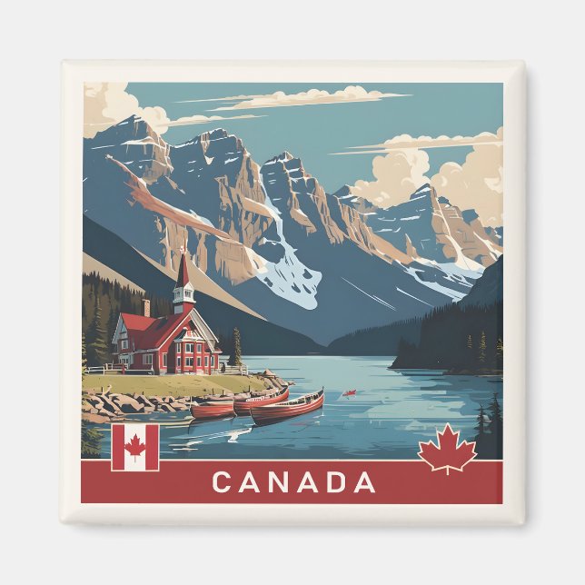 Aimant Affiche Canada Travel (Devant)