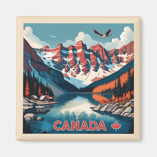 Aimant Affiche Canada Travel (Devant)