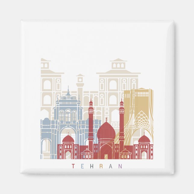 Aimant Affiche de Téhéran (Devant)