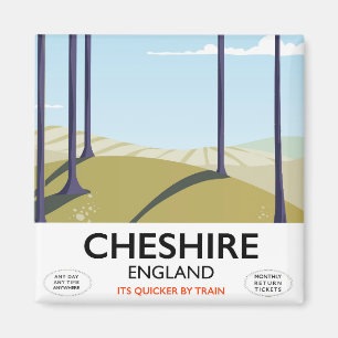 Aimant Affiche de voyage Cheshire, Angleterre