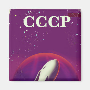 Aimant Affiche de voyage de la course spatiale soviétique