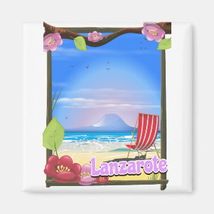 Aimant Affiche de voyage de Lanzarote