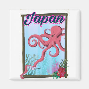Aimant Affiche de voyage de style vintage Japon