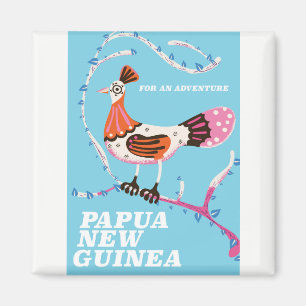 Aimant Affiche de voyage en Papouasie-Nouvelle-Guinée