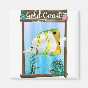 Aimant Affiche de voyage Gold Coast Australie.