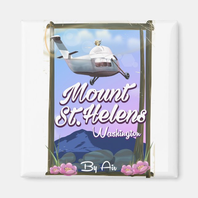 Aimant Affiche de voyage Mount St Helens Washington Trave (Devant)