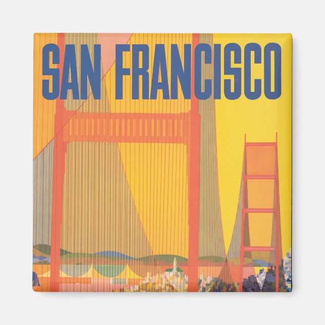 Aimant Affiche De Voyage Pour Vol Twa À San Francisco (Devant)