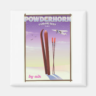 Aimant Affiche de voyage Powderhorn Colorado
