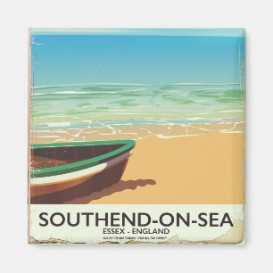 Aimant Affiche de voyage vintage de Southend-on-Sea, Esse