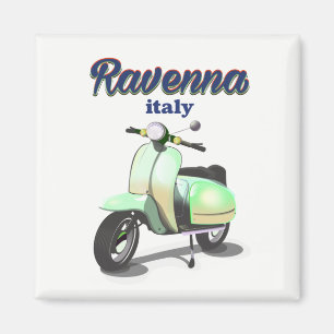 Aimant Affiche de voyage vintage Ravenne Italie