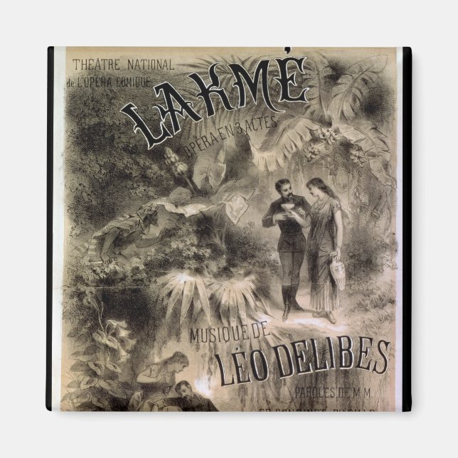 Aimant Affiche publicitaire 'Lakme' (Devant)