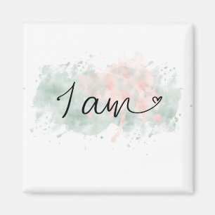 Aimant *~* Affirmation Intention Blob Abstrait I AM