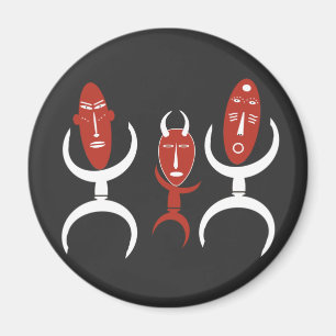 Aimant african abstract portrait