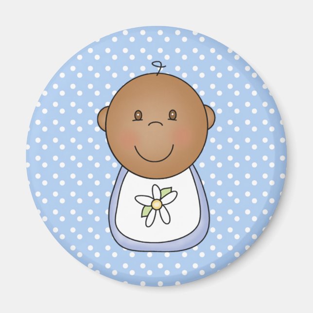 Aimant African American Baby Boy (Devant)