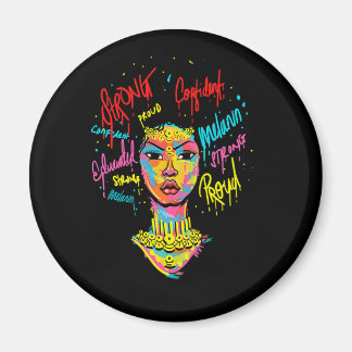 Aimant African Queen Strong Woman Black History Month Pro