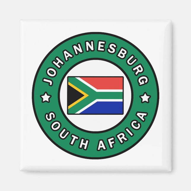 Aimant Afrique du Sud de Johannesburg (Devant)