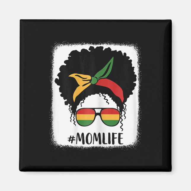 Aimant Afro-Américain Maman Vie Mère Noire Mères D (Devant)
