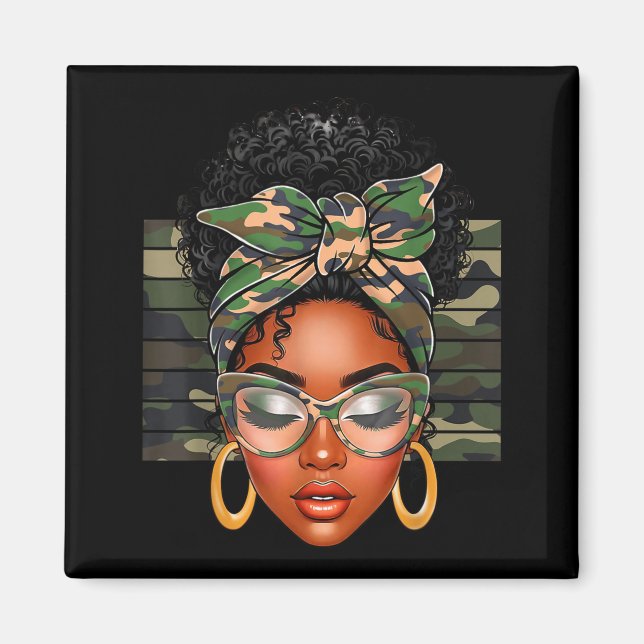 Aimant Afro Black Women African American Black History Mo (Devant)