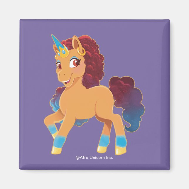Aimant Afro Unicorn | La divine danse (Devant)