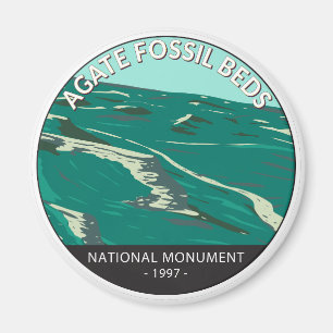 Aimant Agate Fossil Beds National Monument Nebraska Retro