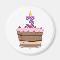 Âge 3 sur le gâteau d'anniversaire
