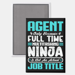 Aimant Agent Titre du travail Profession Drôle Compétence
