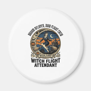 Aimant agente de bord sorcière balai d'Halloween cassé co