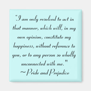 Aimant Agir de façon à constituer le bonheur Jane Auste